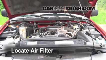 1999 Chevrolet Blazer LS 4.3L V6 (4 Door) Filtre à air (moteur) Changement